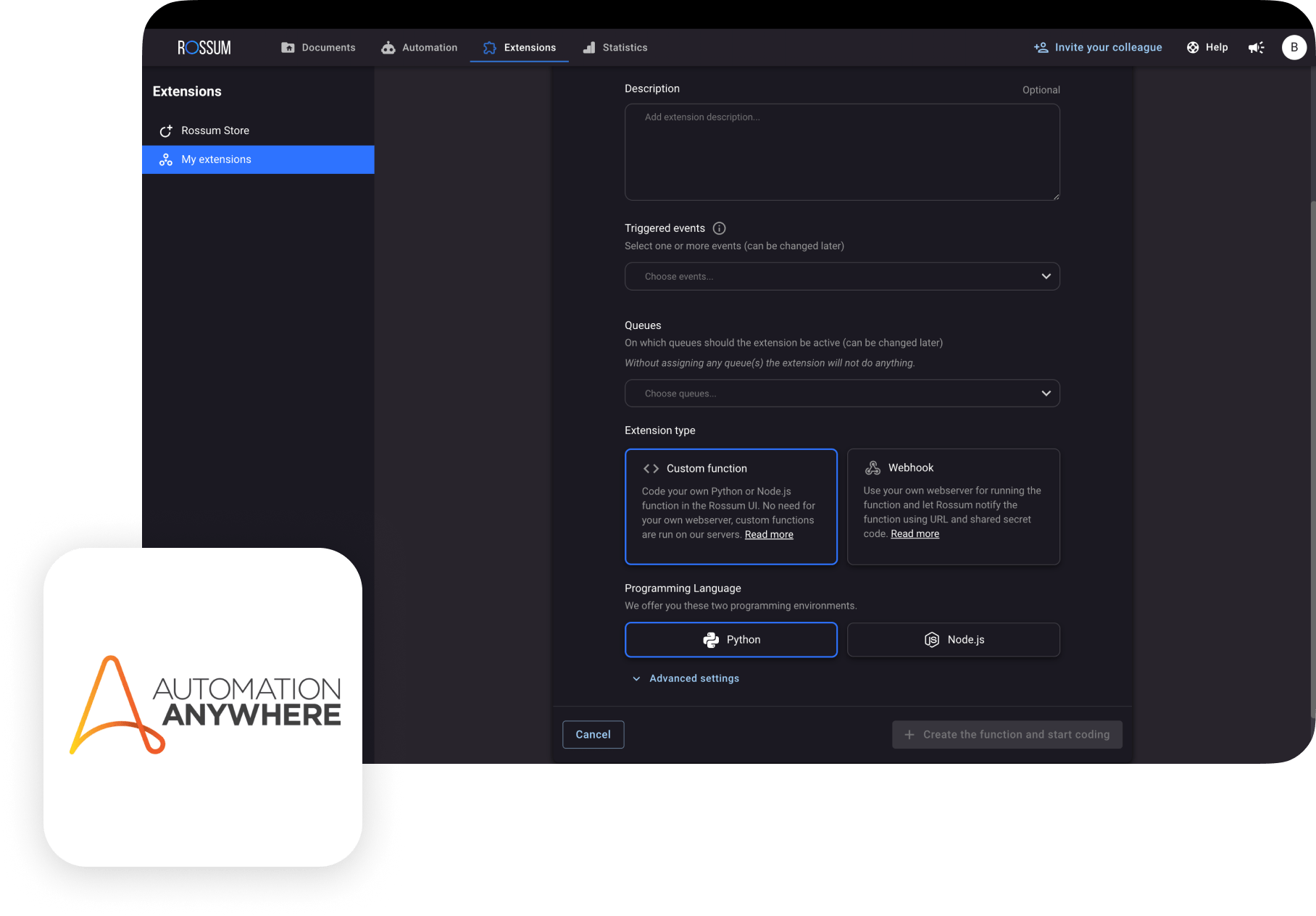 automation anywhere integration