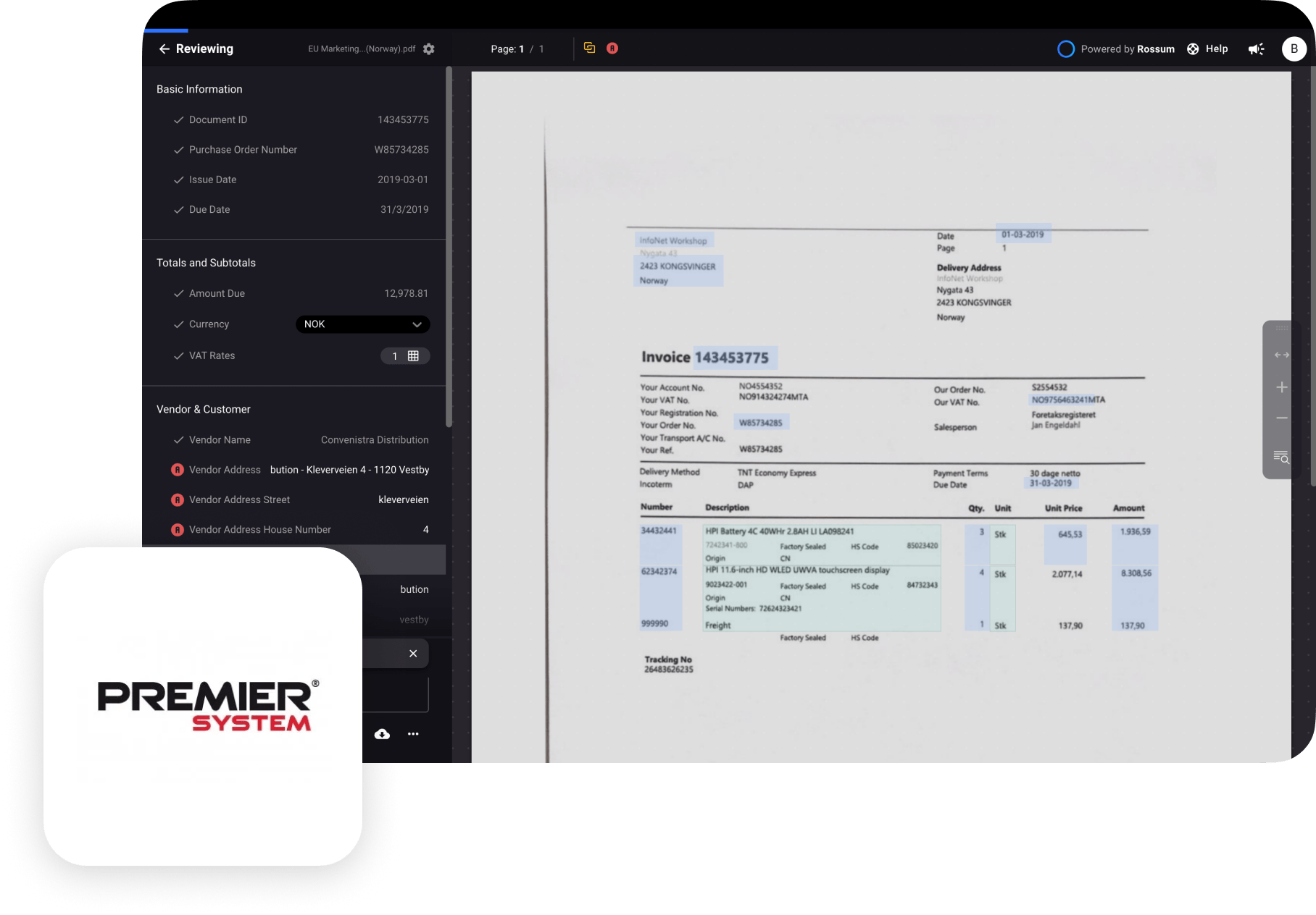 Premier integration