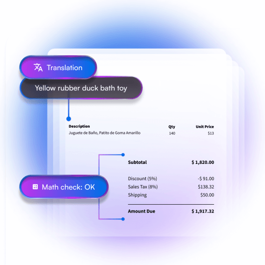 validate and augment transactional data