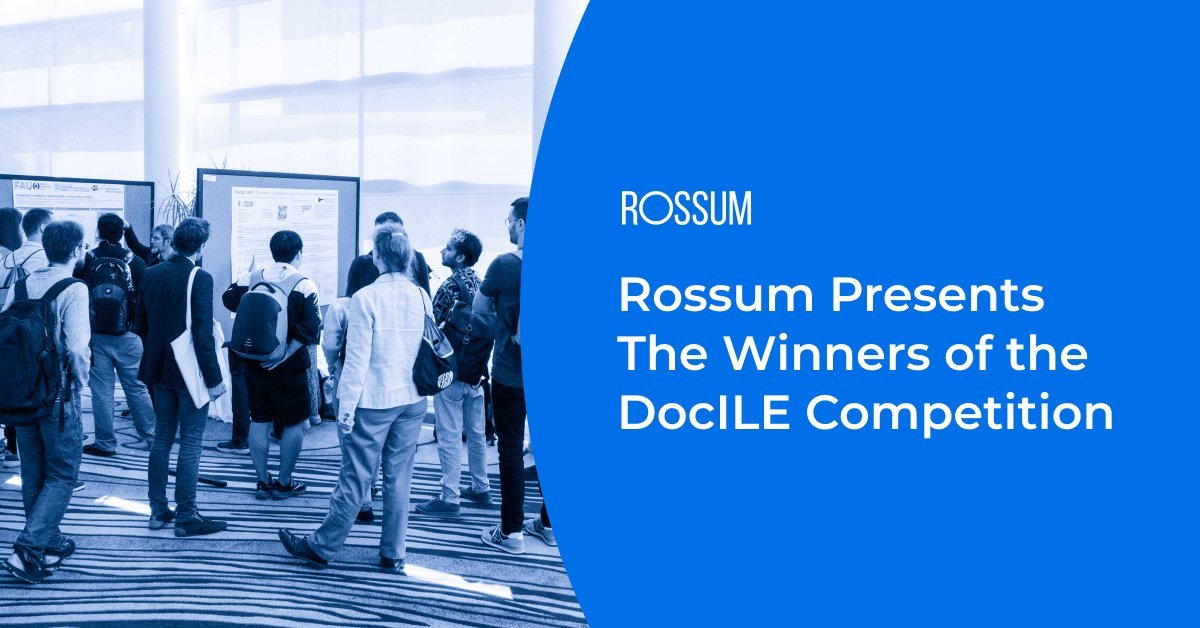 Rossum presents the winners of the DocILE Competition