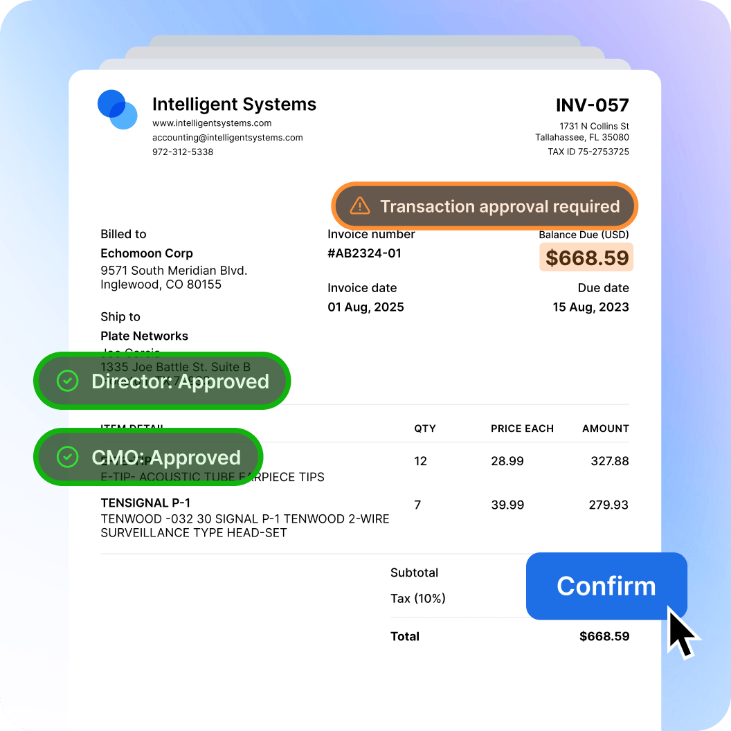 automate approvals for advanced accuracy