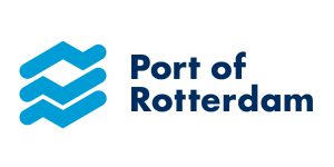 port of rotterdam logo centered on transportation and logistics automation page