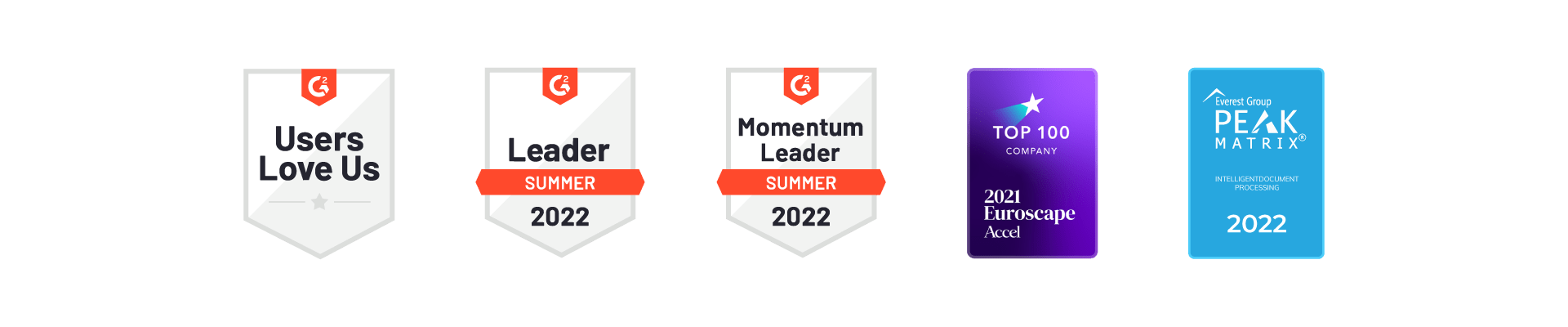 Rossum award badges