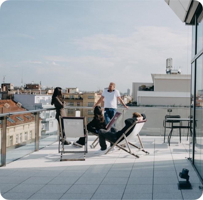 sunny terrace